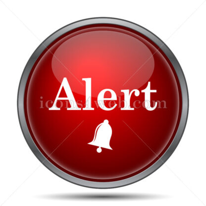 Alert icon. Alert internet button on white background. - Stock vector