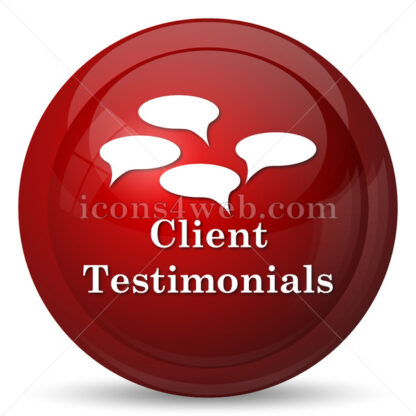 Client testimonials icon - Website icons