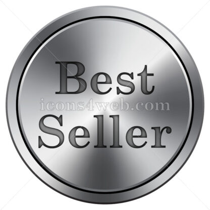 Best seller icon. Round icon imitating metal. - Website icons