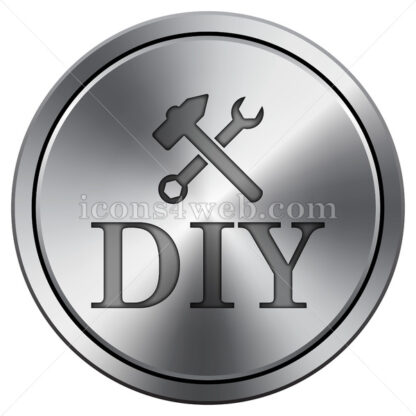 DIY icon. Round icon imitating metal. - Website icons