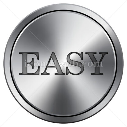 Easy icon. Round icon imitating metal. - Website icons