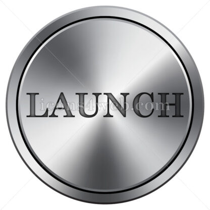 Launch icon. Round icon imitating metal. - Website icons