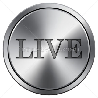 Live icon. Round icon imitating metal. - Website icons