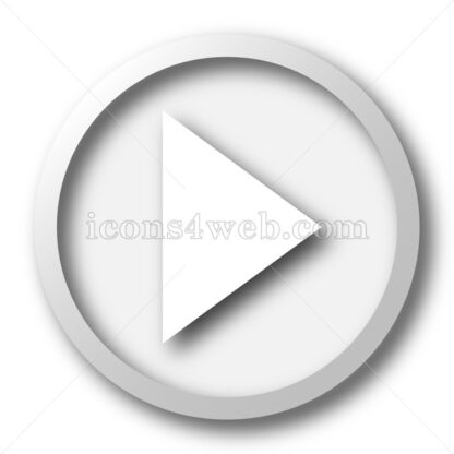 Play sign icon. Play internet button on white background. - Icons for website
