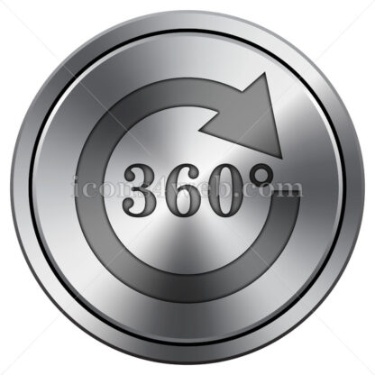 Reload 360 icon. Round icon imitating metal. - Website icons