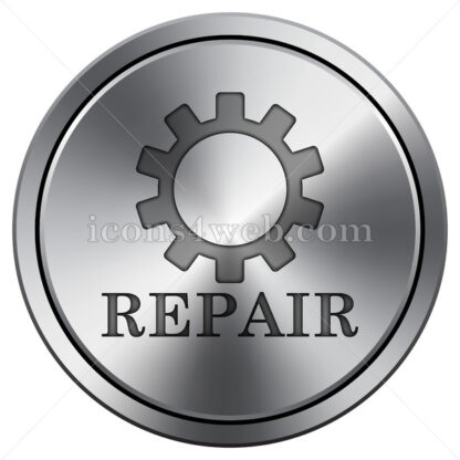 Repair icon. Round icon imitating metal. - Website icons