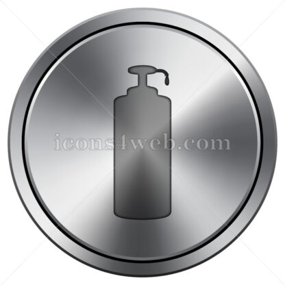 Soap icon. Round icon imitating metal. - Website icons