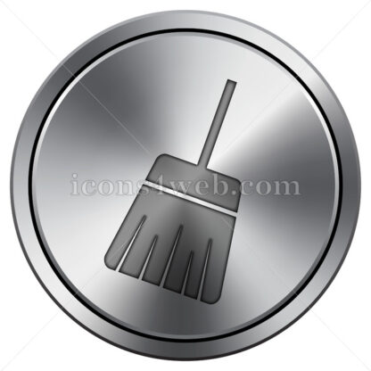 Sweep icon. Round icon imitating metal. - Website icons
