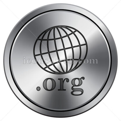 .org icon. Round icon imitating metal. - Website icons