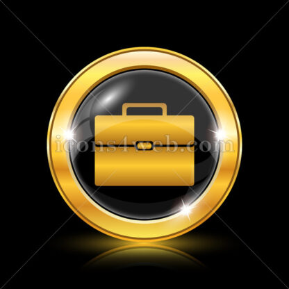 Business icon. Business button on black background - Website icons
