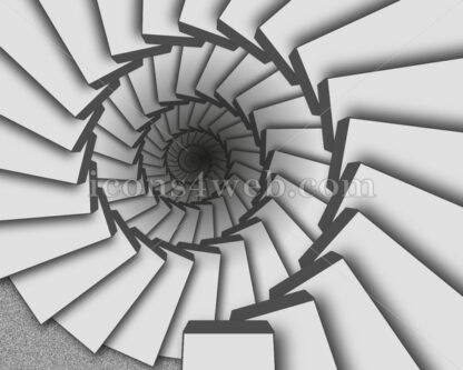 Spiral staircase illustration. Infinity staircase design - Website icons