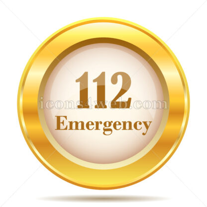 112 Emergency golden button - Website icons