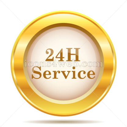 24H Service golden button - Website icons