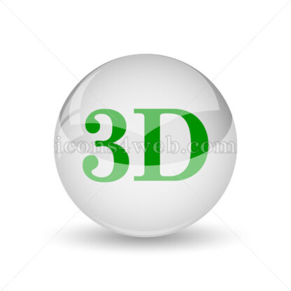 3D glossy icon. 3D glossy button - Website icons
