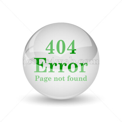404 error glossy icon. 404 error glossy button - Website icons