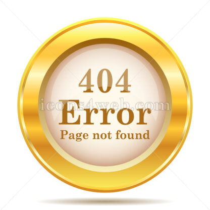 404 error golden button - Website icons