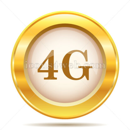 4G golden button - Website icons
