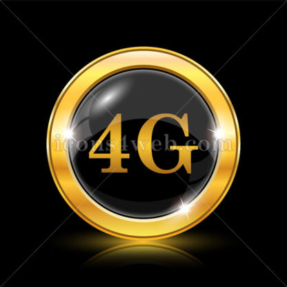 4G golden icon. - Website icons