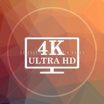 4K ultra HD low poly icon. Website low poly icon - Website icons