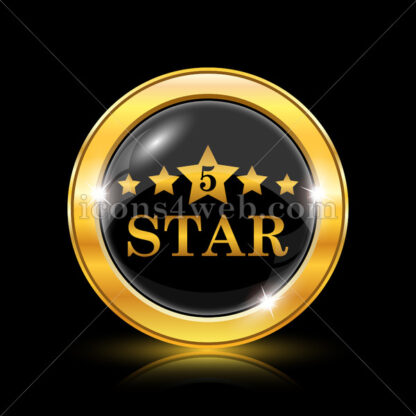 5 star golden icon. - Website icons