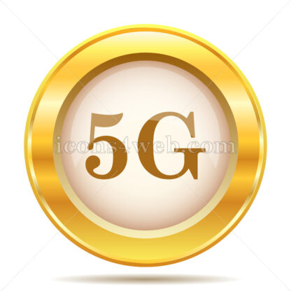 5G golden button - Website icons