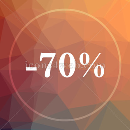 70 percent discount low poly icon. Website low poly icon - Website icons