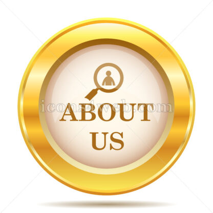About us golden button - Website icons