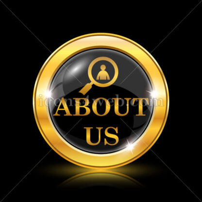About us golden icon. - Website icons