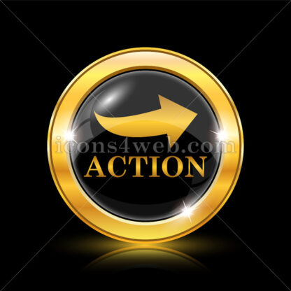 Action golden icon. - Website icons