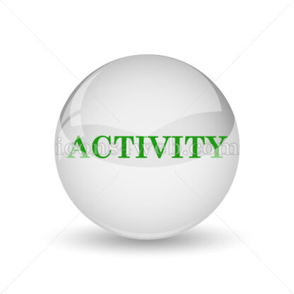 Activity glossy icon. Activity glossy button - Website icons