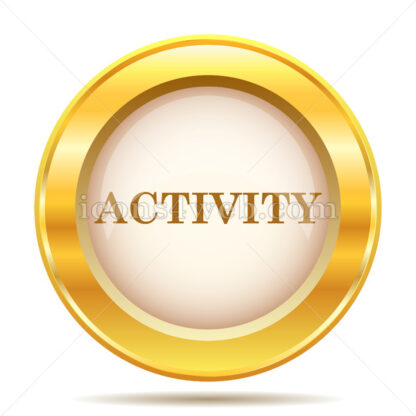 Activity golden button - Website icons