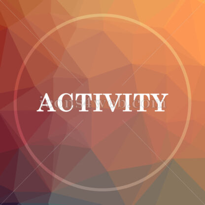 Activity low poly icon. Website low poly icon - Website icons