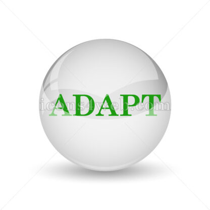 Adapt glossy icon. Adapt glossy button - Website icons