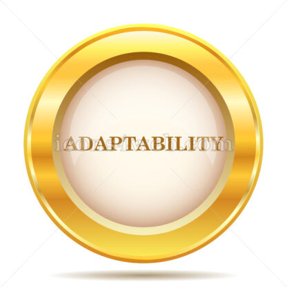 Adaptability golden button - Website icons