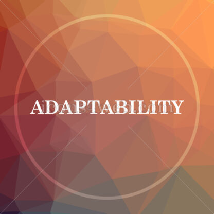 Adaptability low poly icon. Website low poly icon - Website icons