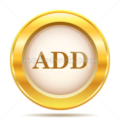 Add golden button - Website icons