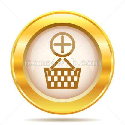 Add to basket golden button - Website icons