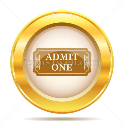 Admin one ticket golden button - Website icons