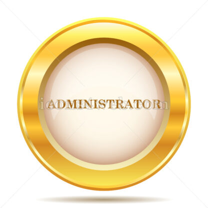 Administrator golden button - Website icons