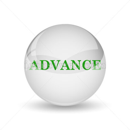 Advance glossy icon. Advance glossy button - Website icons