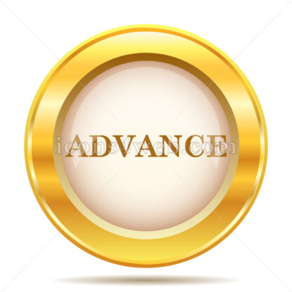 Advance golden button - Website icons