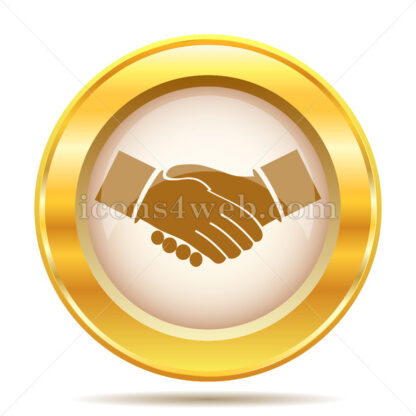 Agreement golden button - Website icons