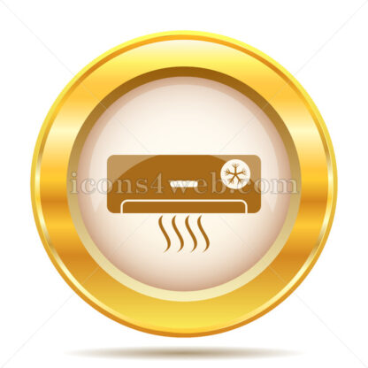 Air conditioner golden button - Website icons
