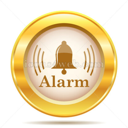 Alarm golden button - Website icons