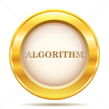 Algorithm golden button - Website icons