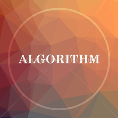 Algorithm low poly icon. Website low poly icon - Website icons