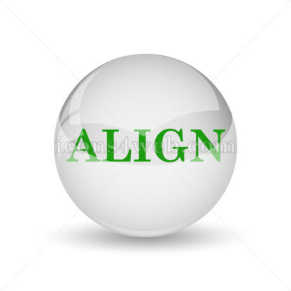 Align glossy icon. Align glossy button - Website icons