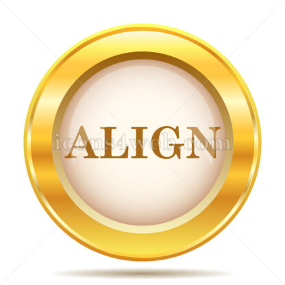 Align golden button - Website icons
