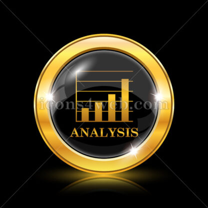 Analysis golden icon. - Website icons
