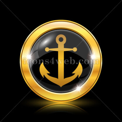 Anchor golden icon. - Website icons
